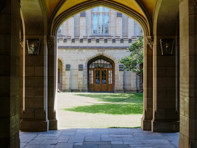 The Old Quadrangle building at the University of Melbourne.