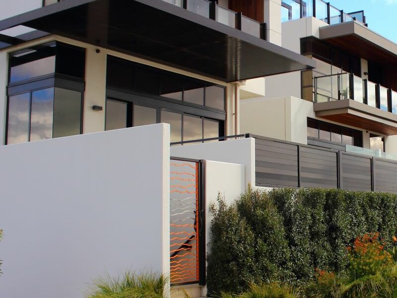 A development of modern townhouses in Melbourne